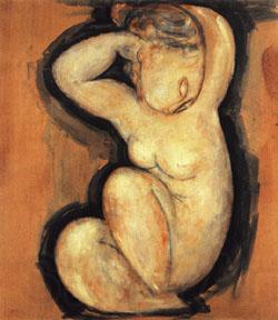 Amedeo Modigliani caryatid Germany oil painting art